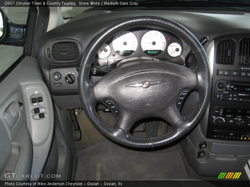 Stone White / Medium Slate Gray 2007 Chrysler Town & Country Touring