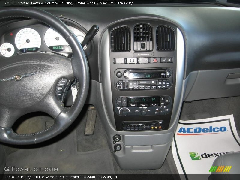 Stone White / Medium Slate Gray 2007 Chrysler Town & Country Touring