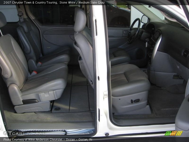 Stone White / Medium Slate Gray 2007 Chrysler Town & Country Touring