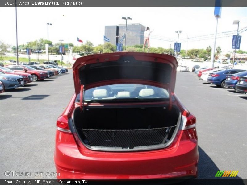 Red / Beige 2017 Hyundai Elantra Limited