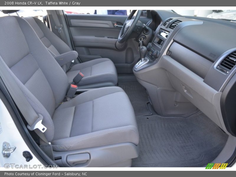 Taffeta White / Gray 2008 Honda CR-V LX