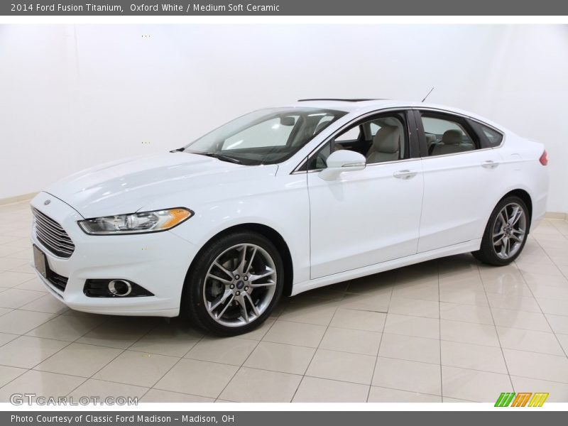 Oxford White / Medium Soft Ceramic 2014 Ford Fusion Titanium