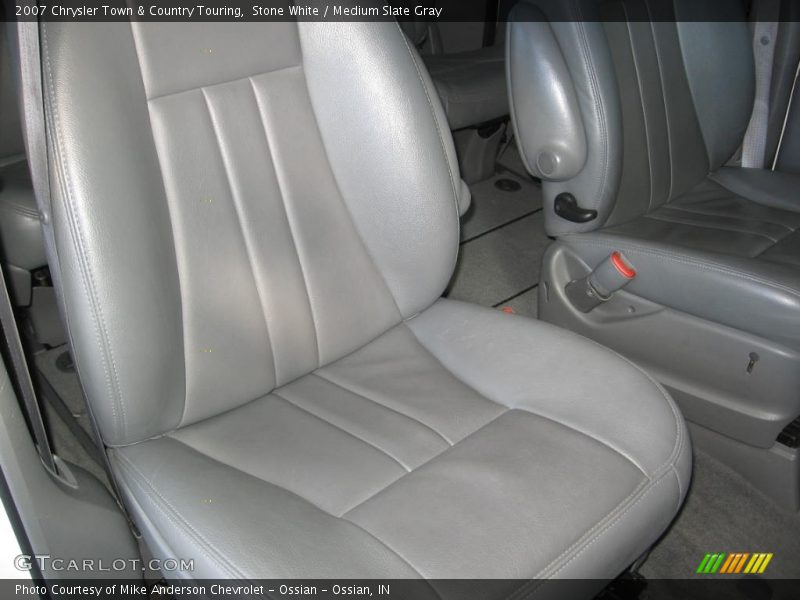 Stone White / Medium Slate Gray 2007 Chrysler Town & Country Touring