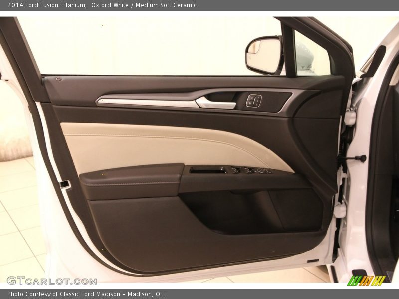 Oxford White / Medium Soft Ceramic 2014 Ford Fusion Titanium