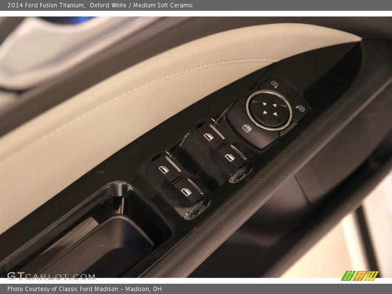 Oxford White / Medium Soft Ceramic 2014 Ford Fusion Titanium