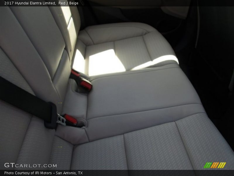 Red / Beige 2017 Hyundai Elantra Limited