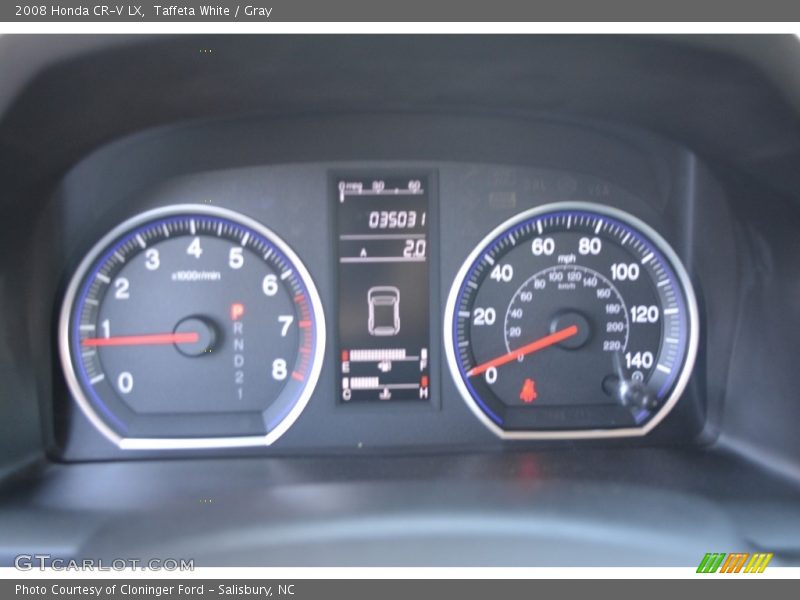 Taffeta White / Gray 2008 Honda CR-V LX