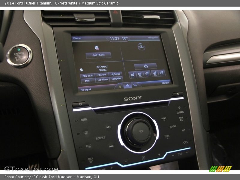 Oxford White / Medium Soft Ceramic 2014 Ford Fusion Titanium