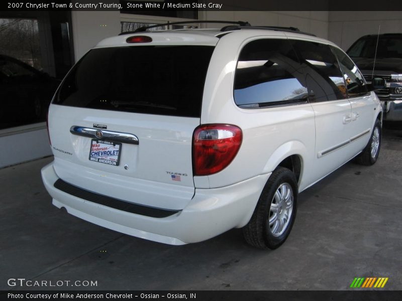 Stone White / Medium Slate Gray 2007 Chrysler Town & Country Touring