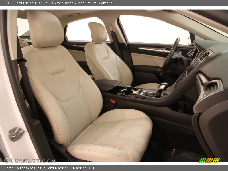 Oxford White / Medium Soft Ceramic 2014 Ford Fusion Titanium