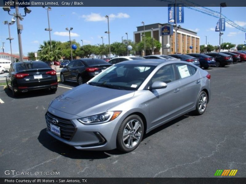 Gray / Black 2017 Hyundai Elantra Limited