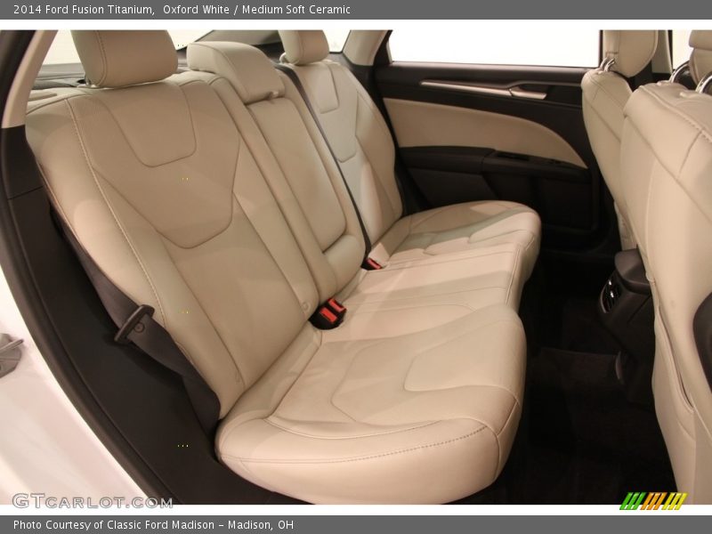 Oxford White / Medium Soft Ceramic 2014 Ford Fusion Titanium