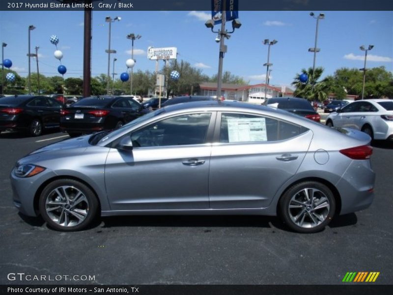 Gray / Black 2017 Hyundai Elantra Limited