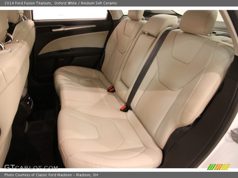 Oxford White / Medium Soft Ceramic 2014 Ford Fusion Titanium