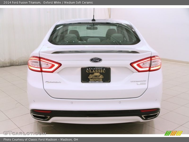 Oxford White / Medium Soft Ceramic 2014 Ford Fusion Titanium