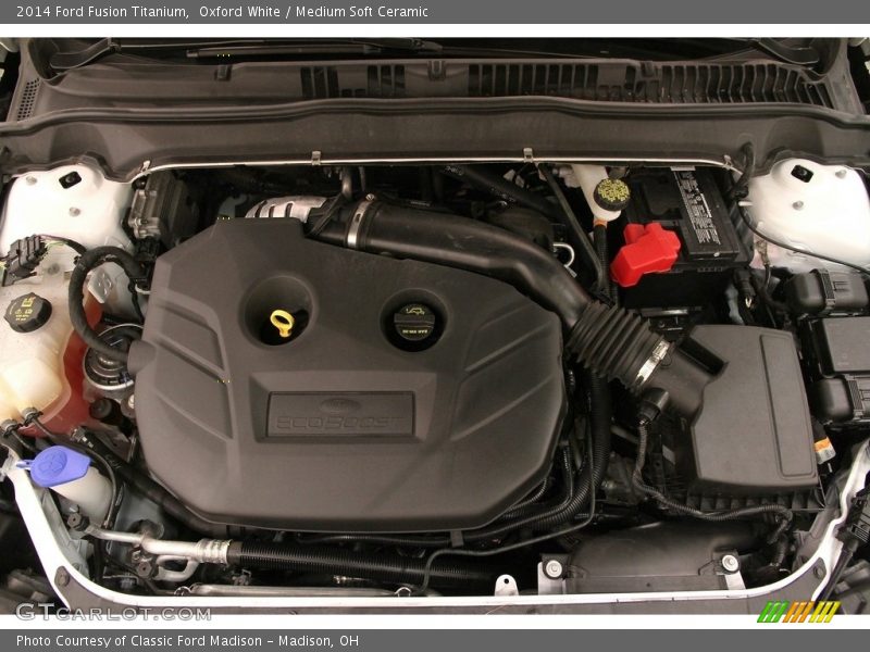 Oxford White / Medium Soft Ceramic 2014 Ford Fusion Titanium