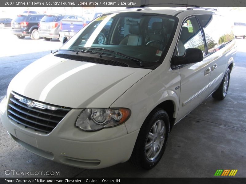 Stone White / Medium Slate Gray 2007 Chrysler Town & Country Touring