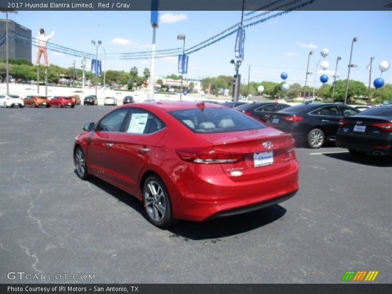 Red / Gray 2017 Hyundai Elantra Limited