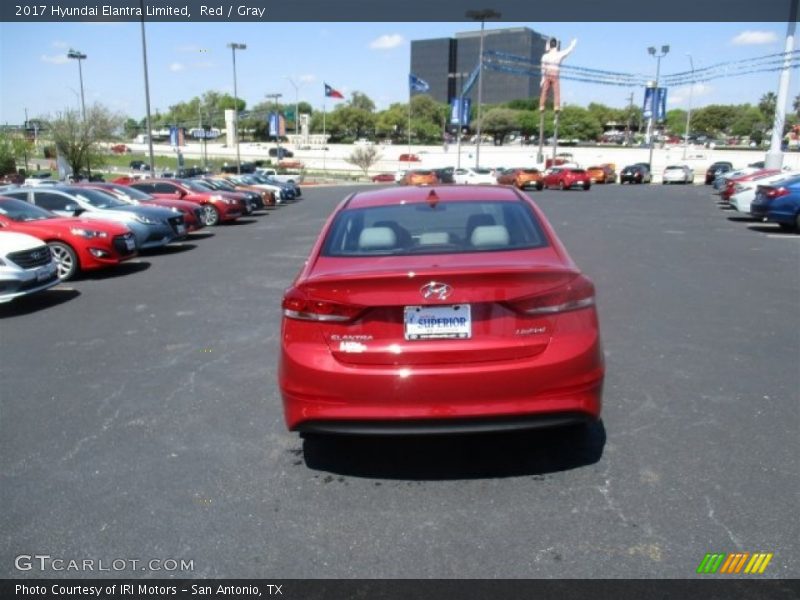 Red / Gray 2017 Hyundai Elantra Limited