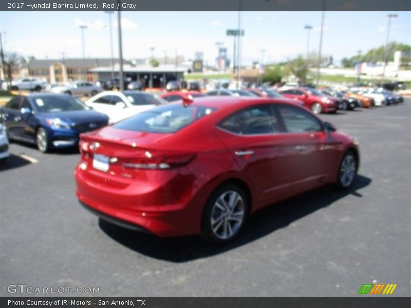 Red / Gray 2017 Hyundai Elantra Limited