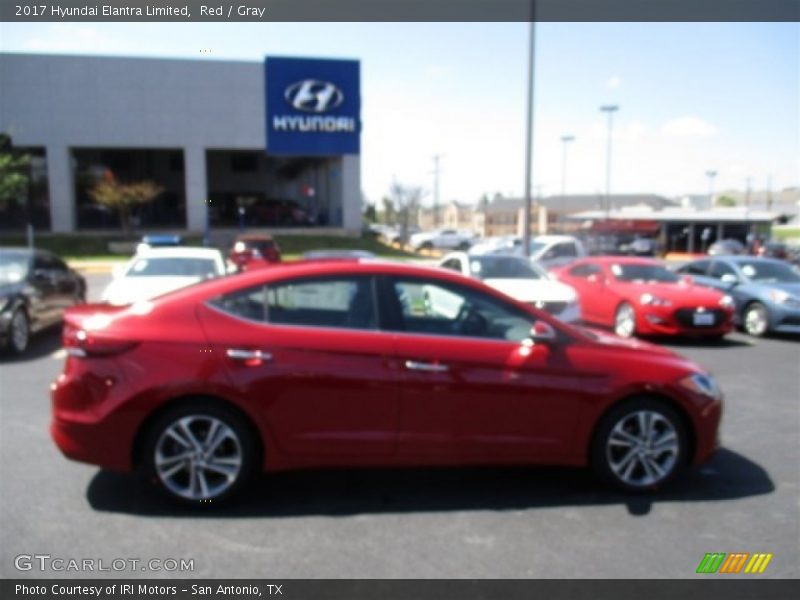 Red / Gray 2017 Hyundai Elantra Limited