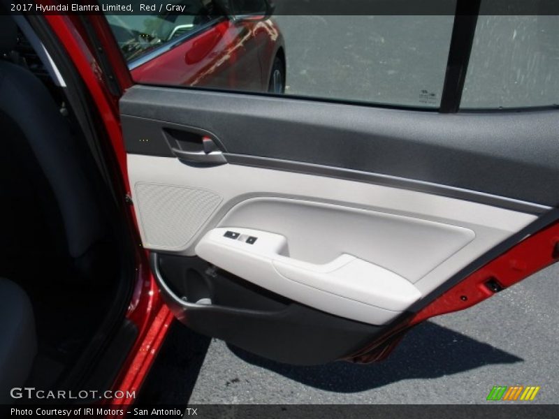 Red / Gray 2017 Hyundai Elantra Limited