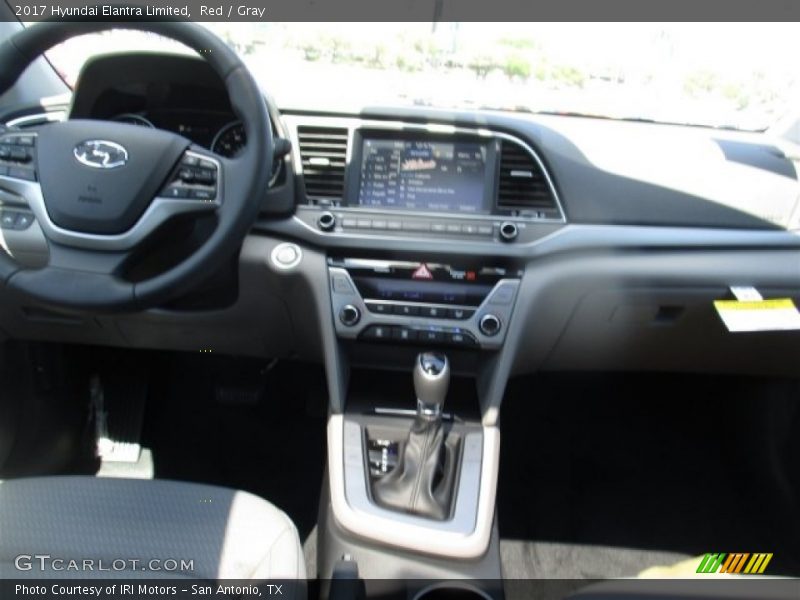 Red / Gray 2017 Hyundai Elantra Limited
