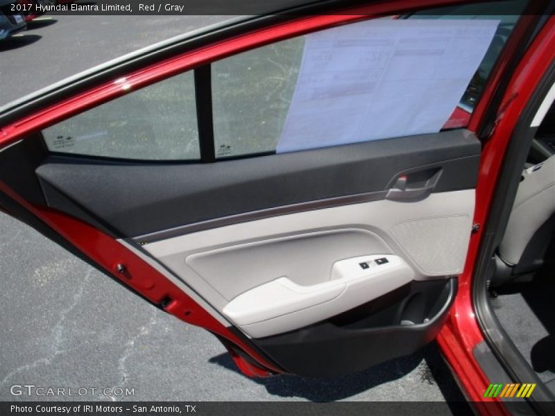 Red / Gray 2017 Hyundai Elantra Limited