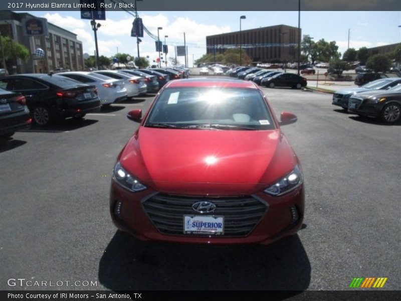 Red / Black 2017 Hyundai Elantra Limited