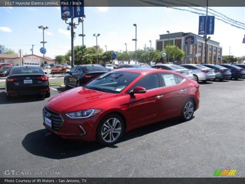 Red / Black 2017 Hyundai Elantra Limited