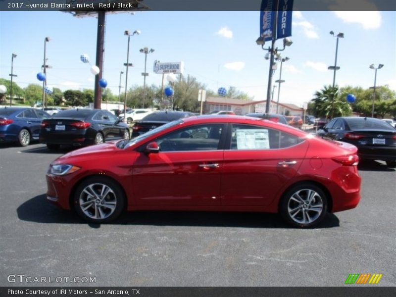 Red / Black 2017 Hyundai Elantra Limited