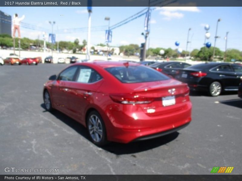 Red / Black 2017 Hyundai Elantra Limited