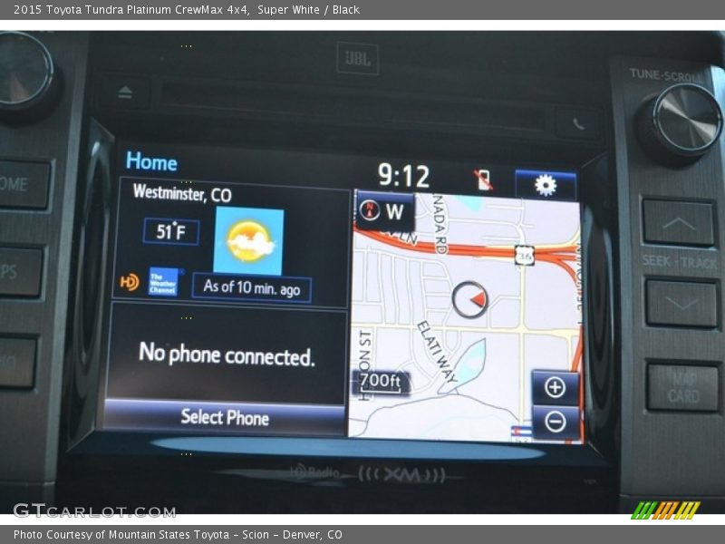 Super White / Black 2015 Toyota Tundra Platinum CrewMax 4x4