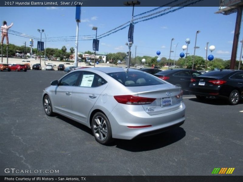 Silver / Gray 2017 Hyundai Elantra Limited