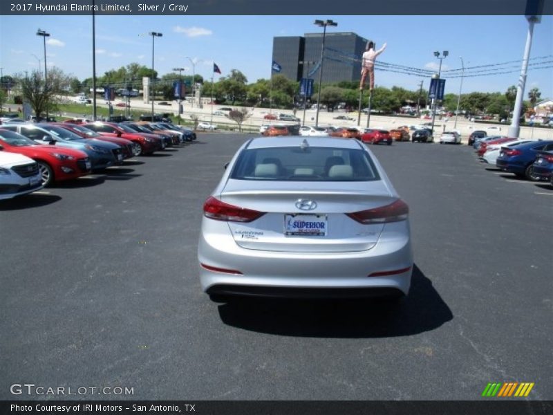Silver / Gray 2017 Hyundai Elantra Limited