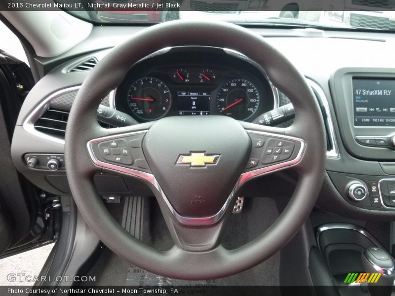 Nightfall Gray Metallic / Jet Black 2016 Chevrolet Malibu LT