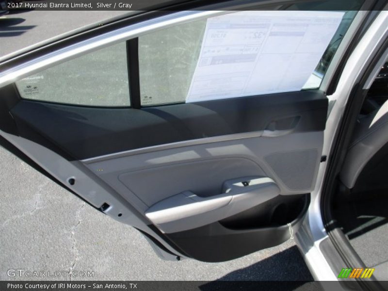 Silver / Gray 2017 Hyundai Elantra Limited