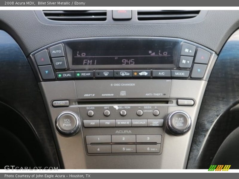 Billet Silver Metallic / Ebony 2008 Acura MDX