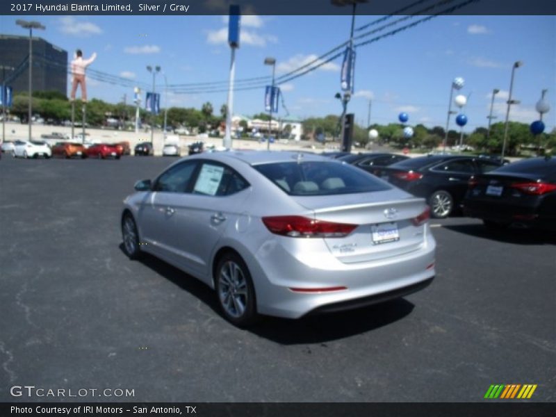 Silver / Gray 2017 Hyundai Elantra Limited