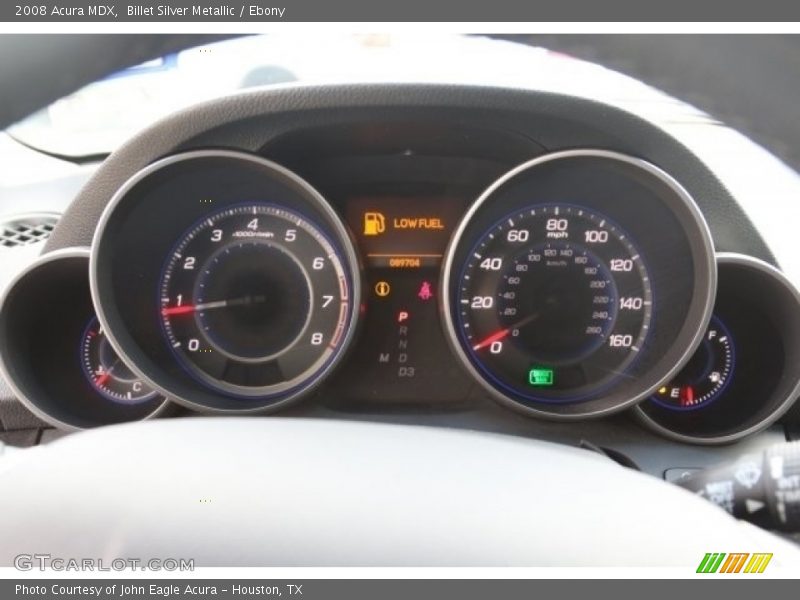 Billet Silver Metallic / Ebony 2008 Acura MDX
