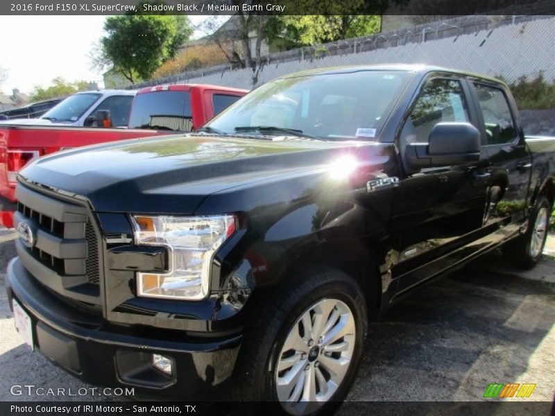 Shadow Black / Medium Earth Gray 2016 Ford F150 XL SuperCrew