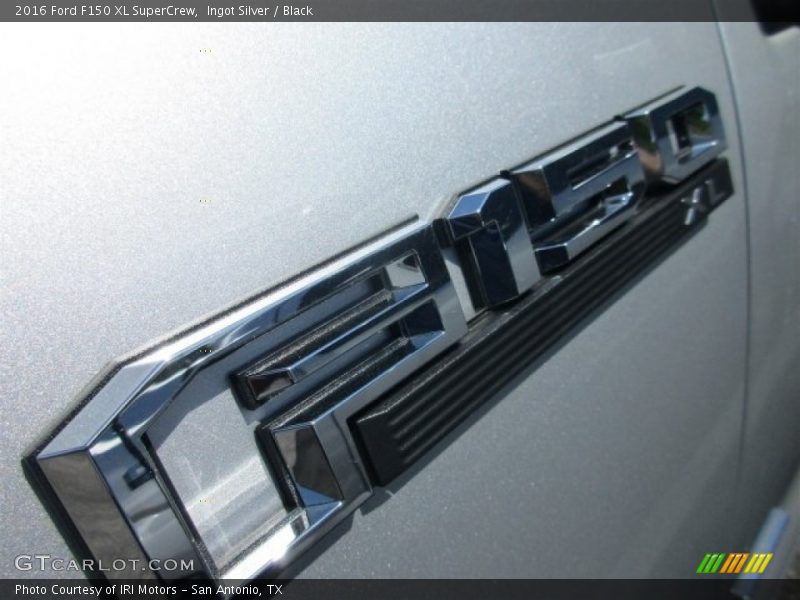 Ingot Silver / Black 2016 Ford F150 XL SuperCrew