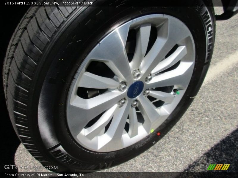 Ingot Silver / Black 2016 Ford F150 XL SuperCrew