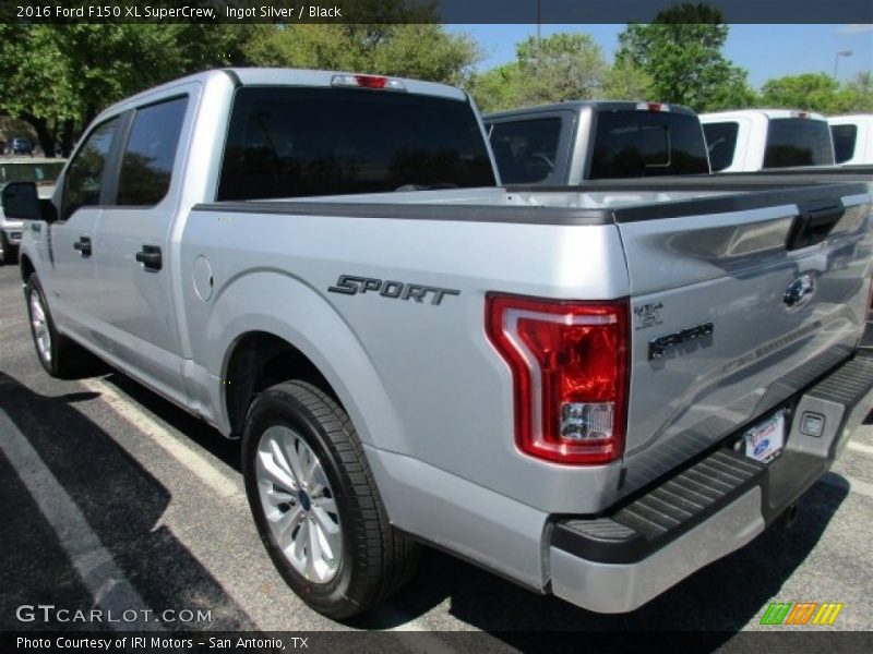 Ingot Silver / Black 2016 Ford F150 XL SuperCrew