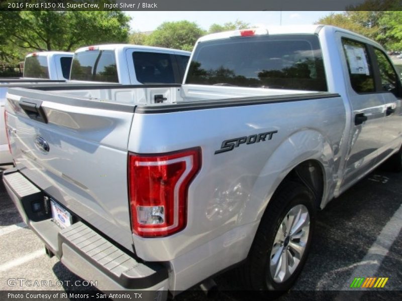 Ingot Silver / Black 2016 Ford F150 XL SuperCrew