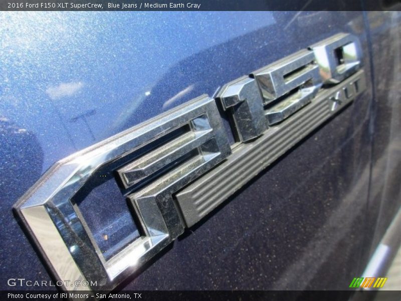 Blue Jeans / Medium Earth Gray 2016 Ford F150 XLT SuperCrew