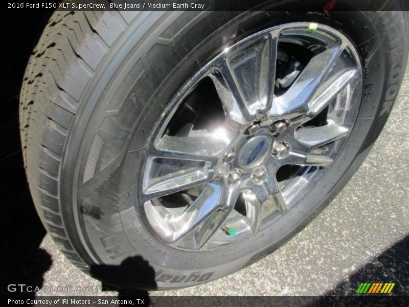 Blue Jeans / Medium Earth Gray 2016 Ford F150 XLT SuperCrew