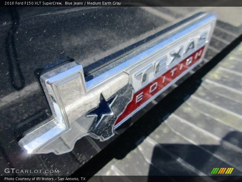 Blue Jeans / Medium Earth Gray 2016 Ford F150 XLT SuperCrew