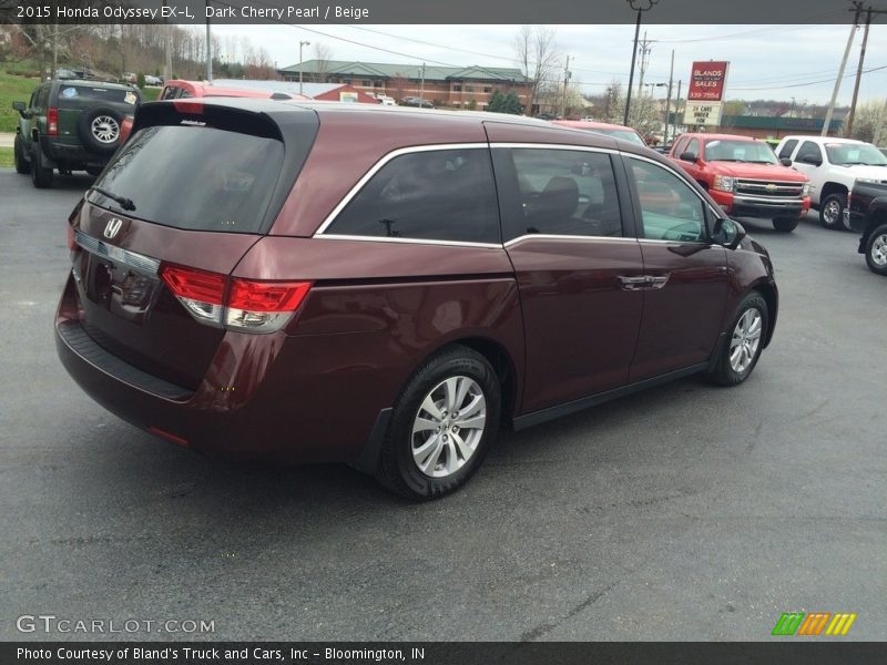 Dark Cherry Pearl / Beige 2015 Honda Odyssey EX-L