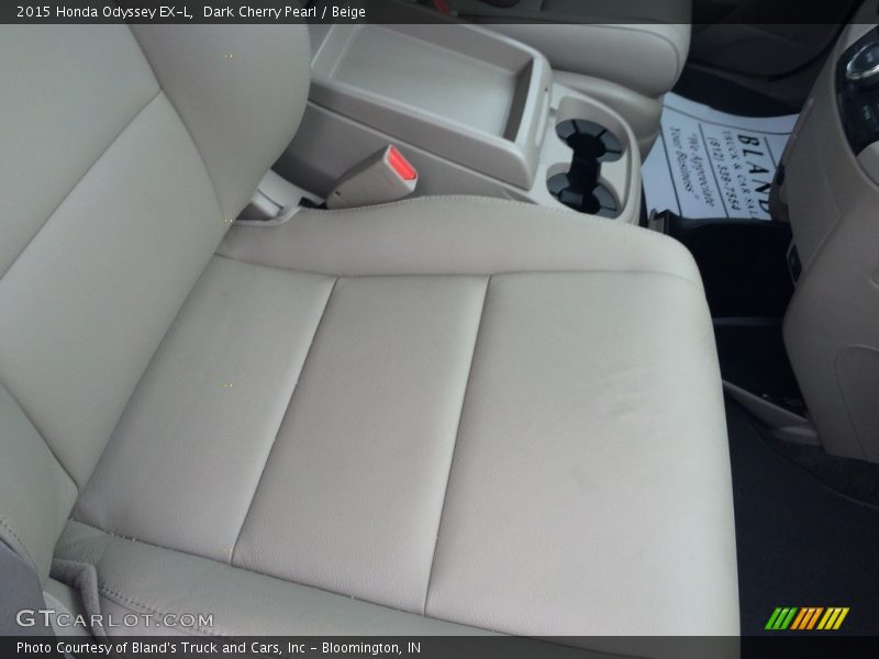 Dark Cherry Pearl / Beige 2015 Honda Odyssey EX-L